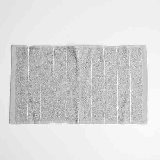 Махровое кухонное полотенце с полосками 30х50 см 400г/м2 GM Textile (Серый) Сумы