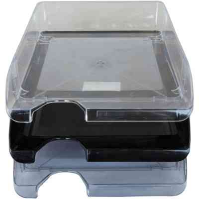 Лоток для бумаг Buromax horizontal, black (BM.6000-01) Винница