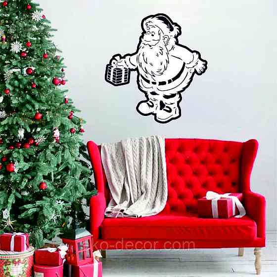 Декоративне настінне Панно «Дід Мороз», Декор на стену Київ