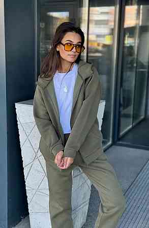 Зип худи женское оверсайз Хаки 46/48 Харьков