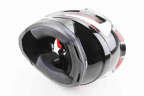 Шолом інтеграл, закритий BLD-M62 S (55-56см), ЧОРНИЙ/БІЛО-ЧЕРВОНИЙ Київ