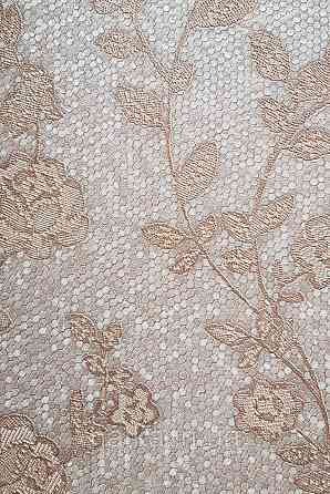 Шпалери вінілові на флізеліні AdaWall Signature1.06х10 квіти гілки листя структурне золотисте 3д Київ