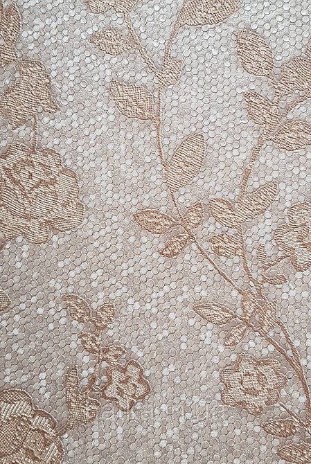 Шпалери вінілові на флізеліні AdaWall Signature1.06х10 квіти гілки листя структурне золотисте 3д Київ - фото 3