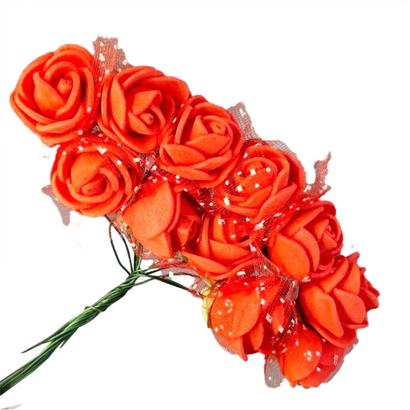 Декоративные розы для творчества KV-724 пучок 12 штук Винница - изображение 1