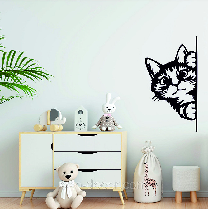 Декоративне настінне 3D Панно «Кіт» Декор на стіну з об'ємом (ціна за 1 шт) Київ - фото 7