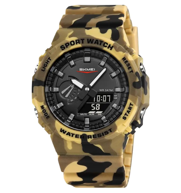 Мужские наручные часы Skmei 2351 (Хаки камуфляж) Винница - изображение 1