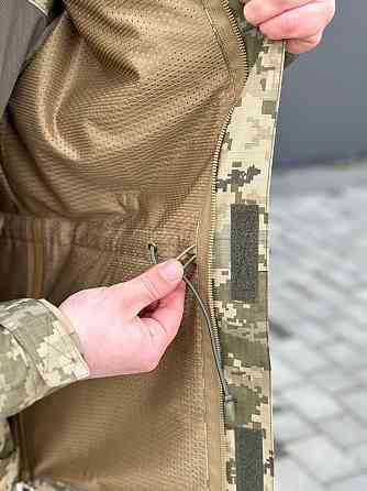 Мужская куртка реп стоп пиксель тактическая мужская куртка демисезонная полевая парка с капюшоном для ВСУ Львов