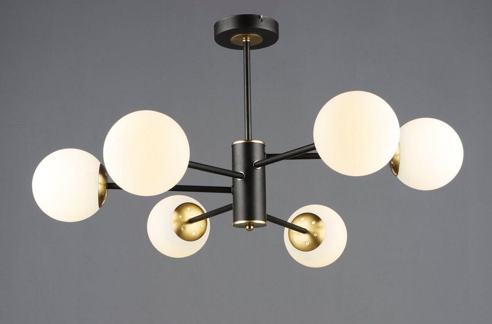 VALESO Підвісна люстра B N6650/6 Чорний+Мідь Коломыя - изображение 1