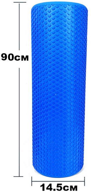 EasyFit Масажний ролик EasyFit Foam Roller 90 см Синій Київ - фото 4