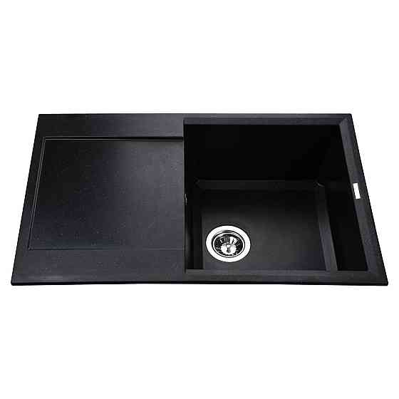 Гранитная мойка Globus Lux KOMO черный 790х500мм-А0002 Киев