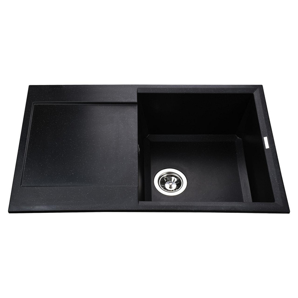 Гранитная мойка Globus Lux KOMO черный 790х500мм-А0002 Киев - изображение 1