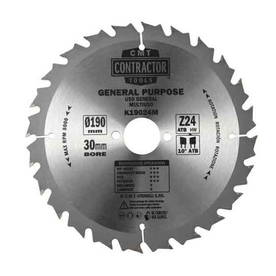 Пильний диск по дереву CMT 190x30x24z K2.2/1.4 (K19024M) Одеса