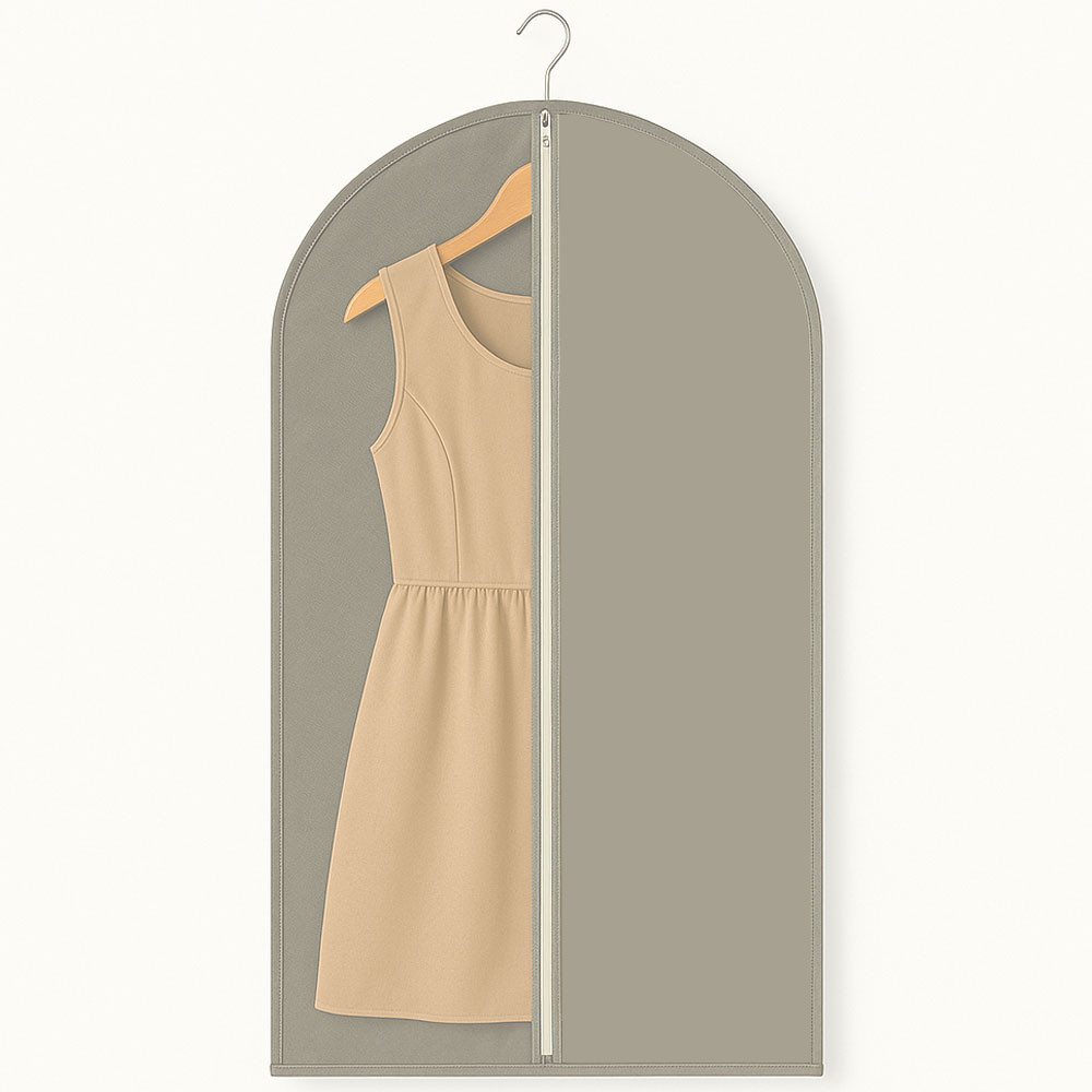 1шт Чохол для одягу на змійці 140х60см,напівпрозорий,Сірий SBR Київ - фото 1