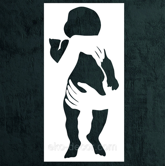 Декоративное настенное Панно «Дитя», Декор на стену 50*25 см, Белый Киев - изображение 7