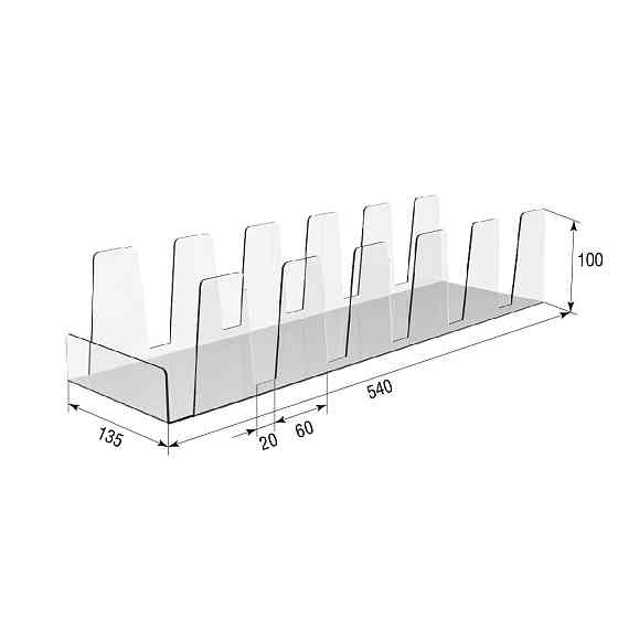 Подставка EKOSTAR под товар на 6 секций Киев