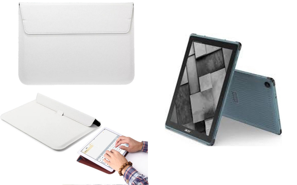 Чехол-конверт VitoCase для Acer ENDURO Urban T3, с функцией подставки для планшета Белый Киев - изображение 1