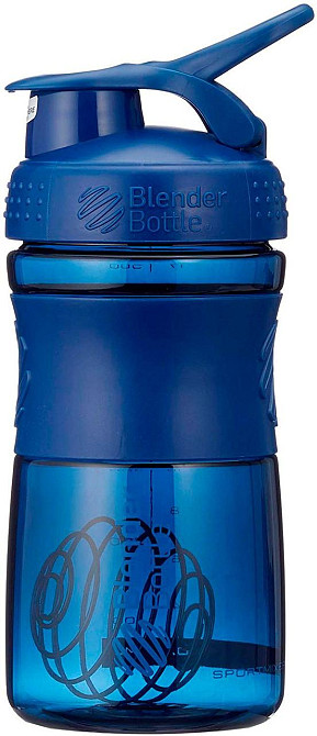 Шейкер спортивний (пляшка) BlenderBottle SportMixer Flip 20oz/590ml Navy Каменское - изображение 3