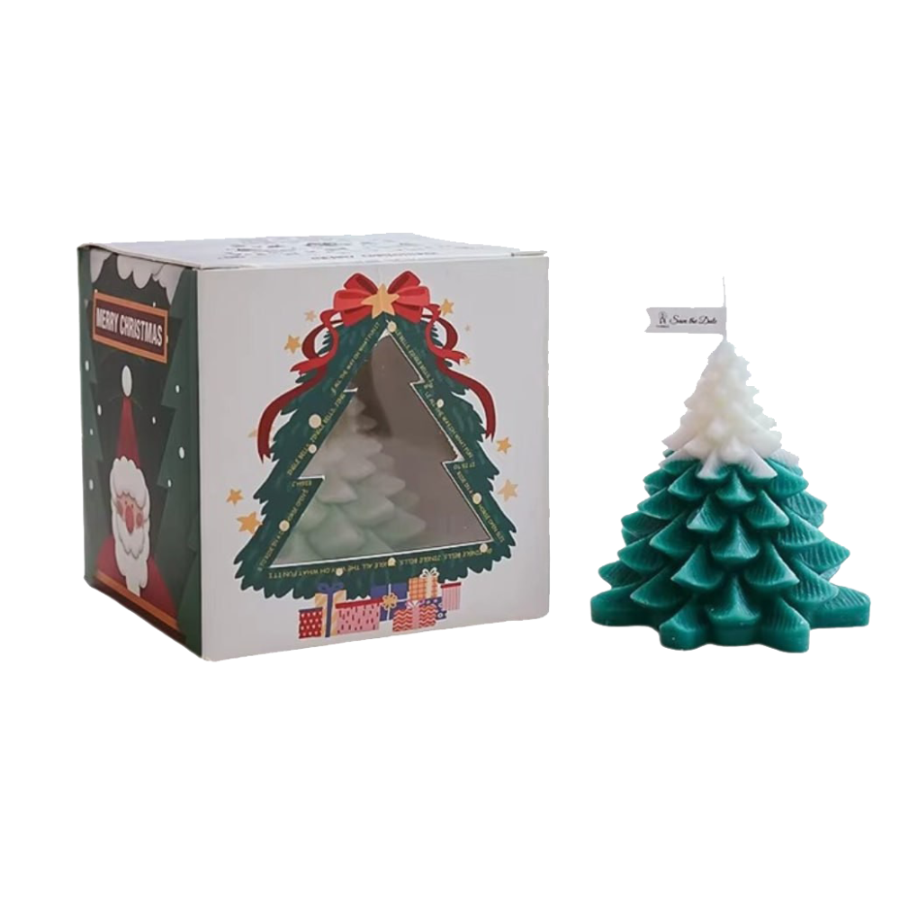 Свічка "Ялинка" ручної роботи в темно-зеленому кольорі Кам'янець-Подільський - фото 5