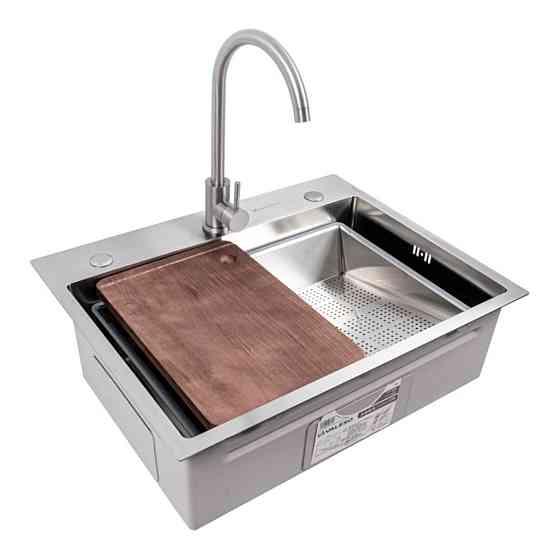 CM 64*50B Кухонна мийка нержавійка (Work station) Valeso Handmade Коломыя