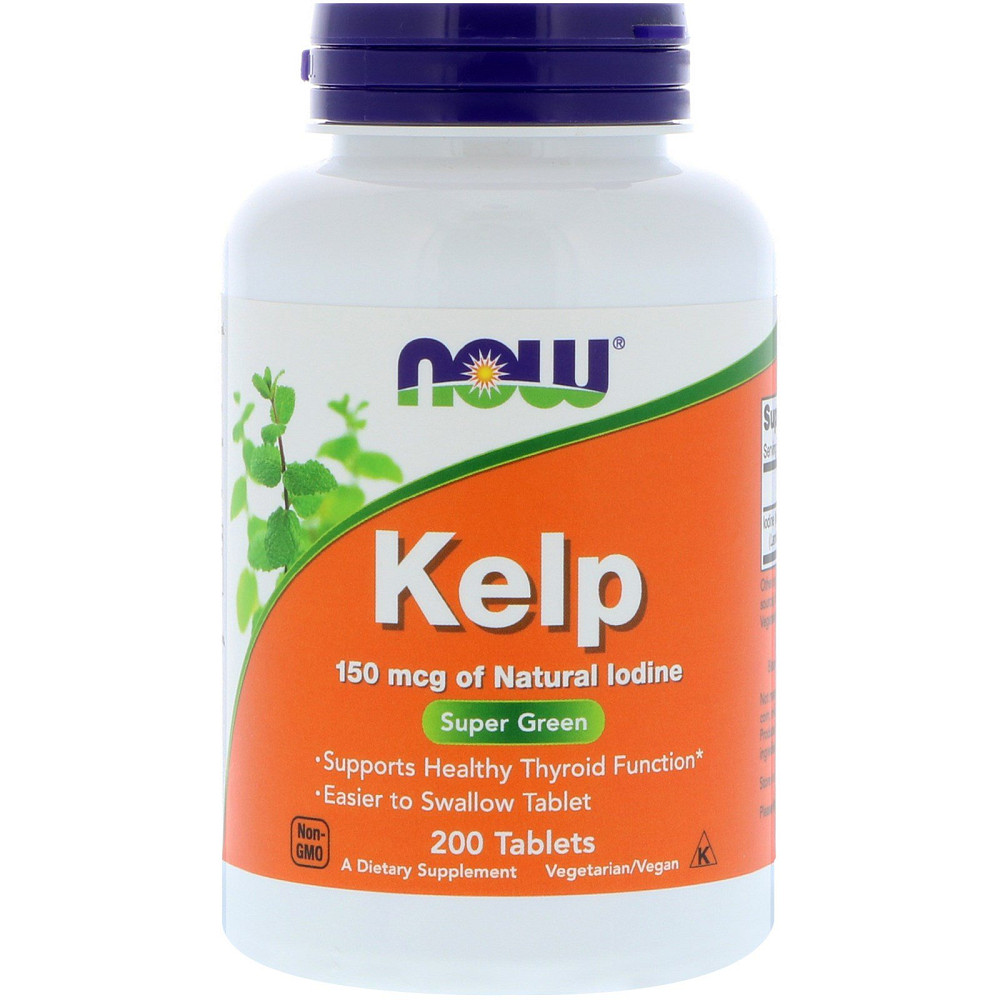 Йод NOW Foods Kelp 150 mcg 200 caps Луцк - изображение 1