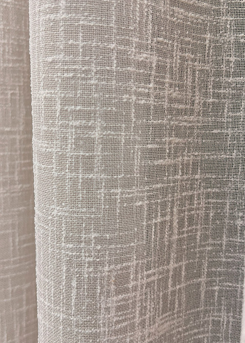 Тюль VR-Textil 1980т Лен однотонный Капучино 400х270 см (42-1039) Киев - изображение 5