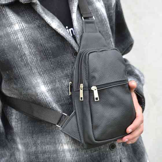 Сумка кросс-боди средней жесткости, Сумка для активного образа жизни Кожаная кросс-боди VN-77 Ивано-Франковск