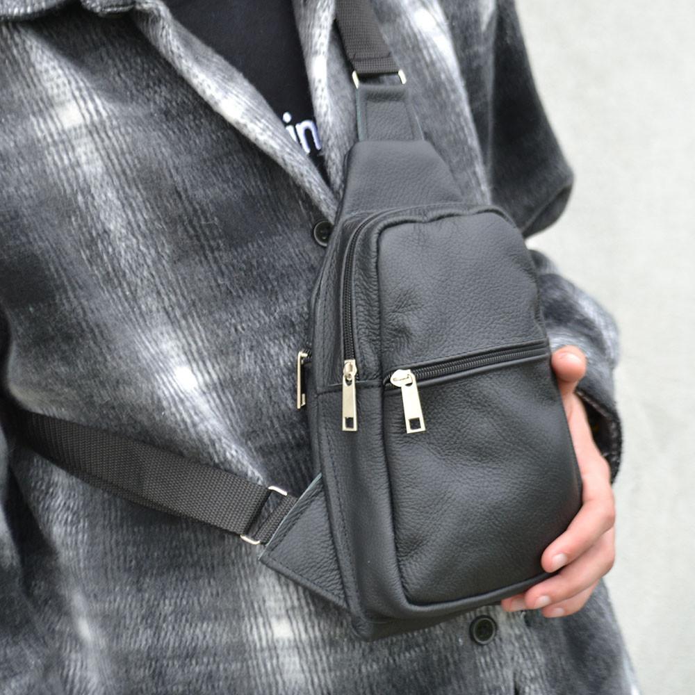 Сумка кросс-боди средней жесткости, Сумка для активного образа жизни Кожаная кросс-боди VN-77 Ивано-Франковск - изображение 5