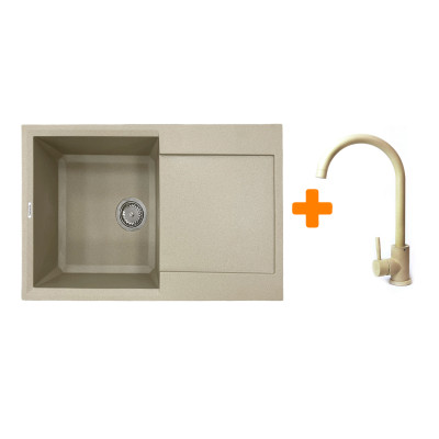 Мойка кухонная Adamant Horizon Сахара + змішувач (182496911502) Винница - изображение 1