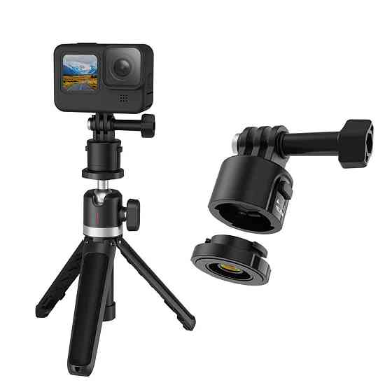 Кріплення швидкознімні для екшн-камери магнітні комплект 3в1 Telesin CQM-001 Київ