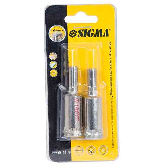 Sigma Коронки алмазные по керамике и стеклу Ø14мм (КРАТНО 2шт) SIGMA (1541141) Київ