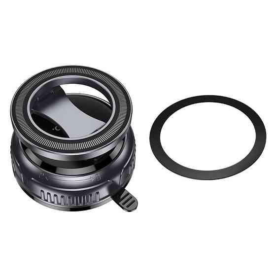 Автотримач для телефона HOCO H92 High vacuum suction cup magnetic holder(universal) Black Metal Gray Одеса