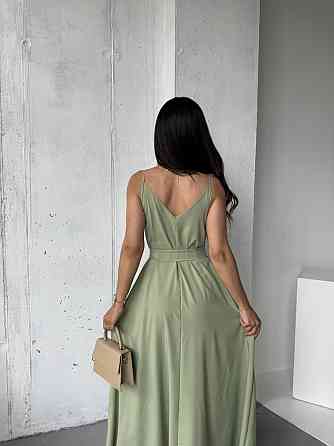 Жіночий літній сарафан максі "Charlotte" оптом | Батал Оливковий, 50-52 Київ