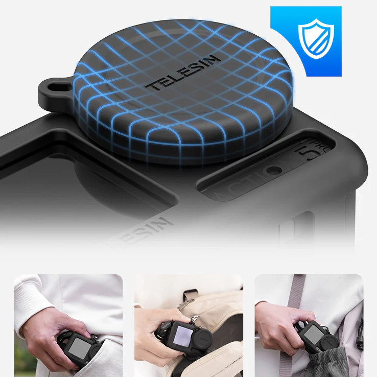 Силіконовий чохол DJl Action 5 Pro/4/3 з ковпачком Telesin S6-PTC-011-TDJ Київ - фото 4