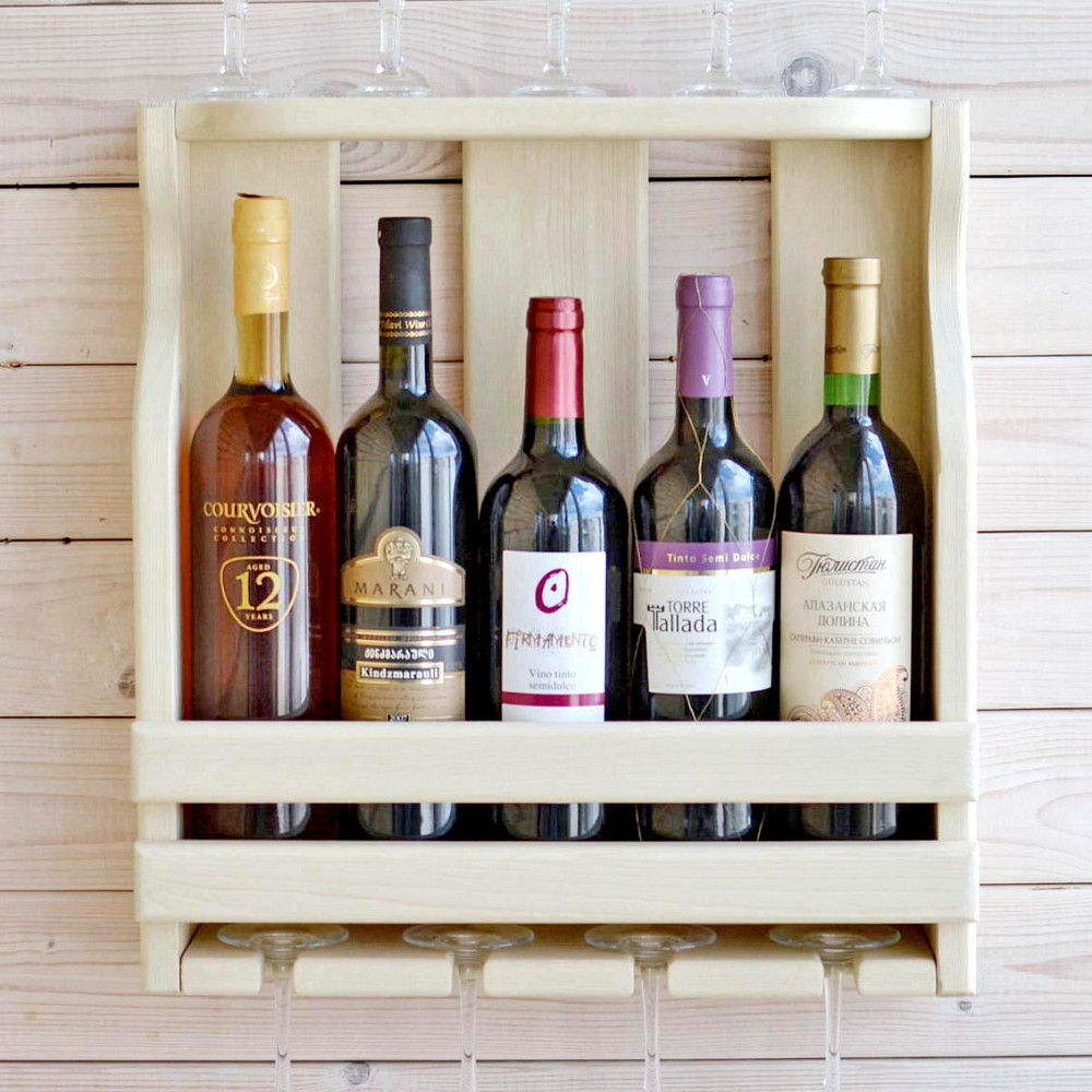 Настінна винна полиця "Сікагура" бланже Миколаїв - фото 1