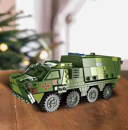 Конструктор дитячий.Військовий ігровий ігровий БТР "ЗСУ" на 483 деталі Кам'янець-Подільський