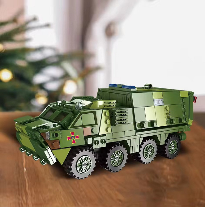 Конструктор дитячий.Військовий ігровий ігровий БТР "ЗСУ" на 483 деталі Кам'янець-Подільський - фото 3