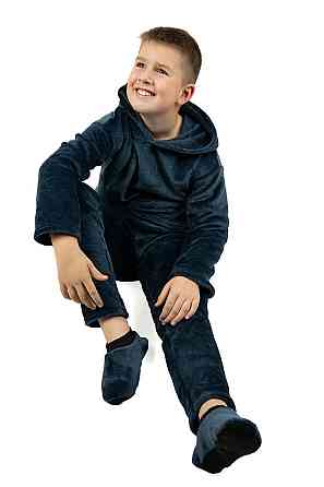 Пижама подростковая,  теплая, для мальчика, велсофт, топ Киев