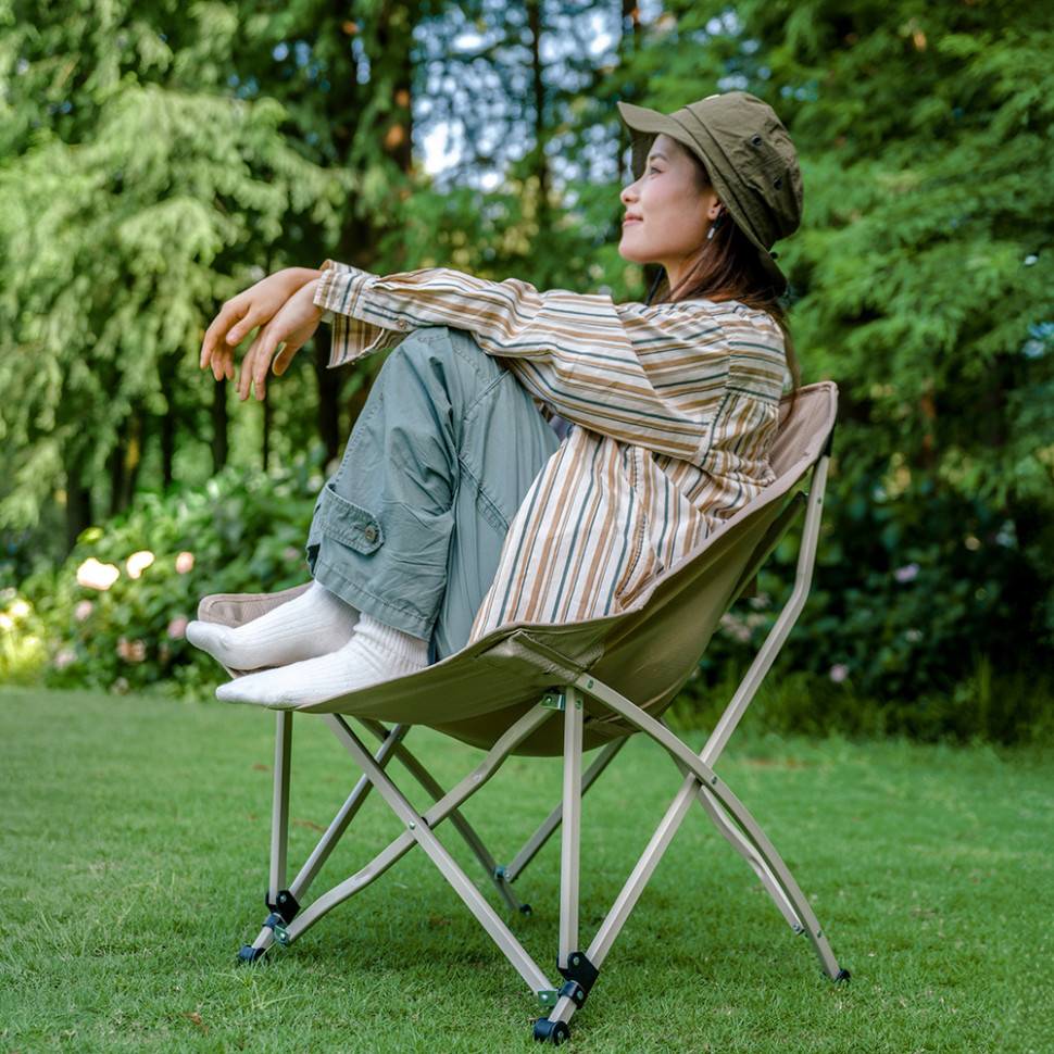 Стілець складаний Naturehike Stellaluna T04 CNK2550JJ022, вуглецева сталь, хакі Киев - изображение 12