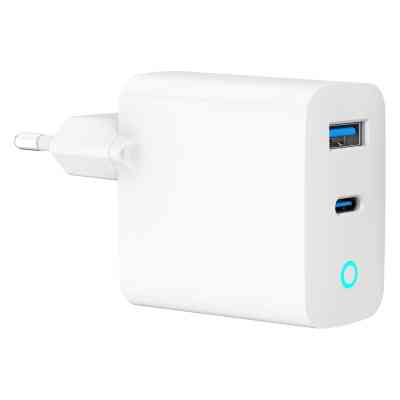 Зарядное устройство Gembird 1xUSB-C PD30W + 1xUSB QC3.0 LED white (TA-UC-PDQC30L-W-01) Винница