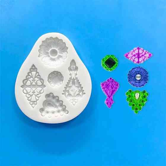 Силиконовая форма Абстракция 72 на 86 мм серый Киев