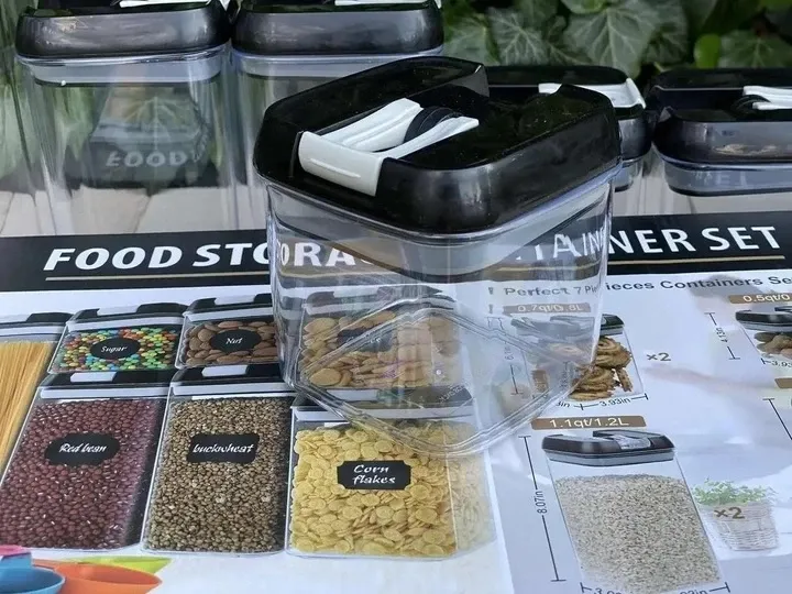 Набор контейнеров для еды / Органайзер для круп, 6 предметов, герметичная крышка, разные объемы Одесса - изображение 5