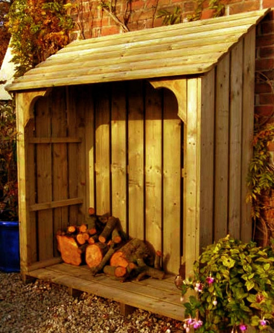 Дровница деревянная 