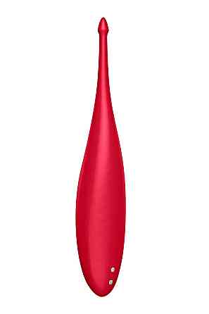 Вибратор для целенаправленной стимуляции Satisfyer Twirling Fun с гибкой шейкой, красный Sex Aura Киев