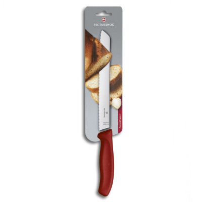 Кухонный нож Victorinox SwissClassic Bread 21 см Serrated Red (6.8631.21B) Винница - изображение 1