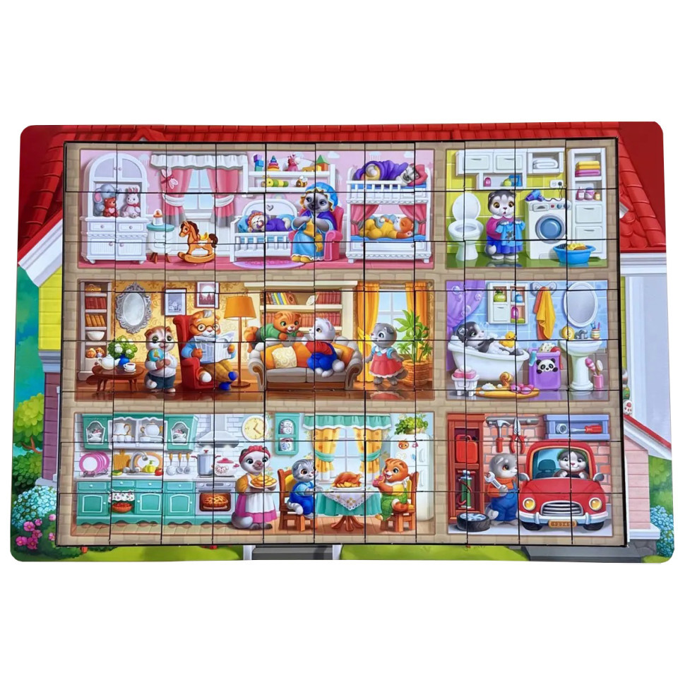 Деревянный пазл-вкладыш 