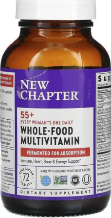 Мультивитамины для женщин 55+ New Chapter One Daily Multi 72 таб Киев