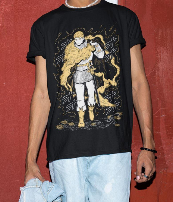 Футболка аниме Лаиос Тоуден Дунгеон Месхи оверсайз (S/M/L) Черний AnimeJ1099 Днепр - изображение 3