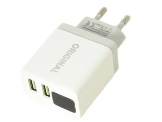 СЗУ Мережева Зарядна Пристрій USB x 2/ A-14 - 2USB / Цифровий Дисплей / CX-QC03 / ART-5740 Дніпро