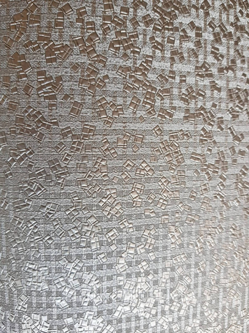 Шпалери Marburg Tango 58850 лофт геометрія маленькі квадрати золотисті на коричневому тлі 10.05 х 0.70 м. Київ - фото 1