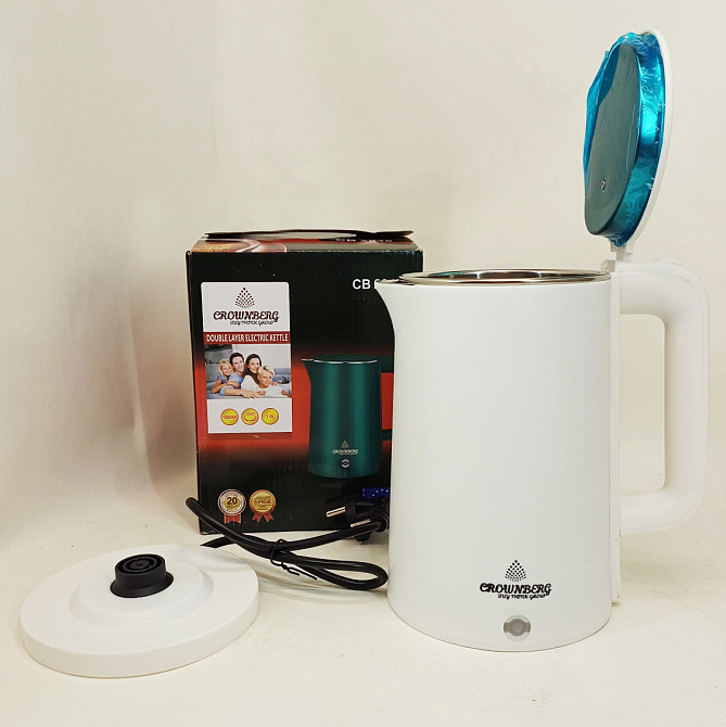 Электрочайник Crownberg CB-2845 дисковый 1.8л 1800Вт White WN-89 Львов - изображение 7